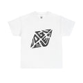 Abstract Geometric Logo Tee — Modern Black Optical Design