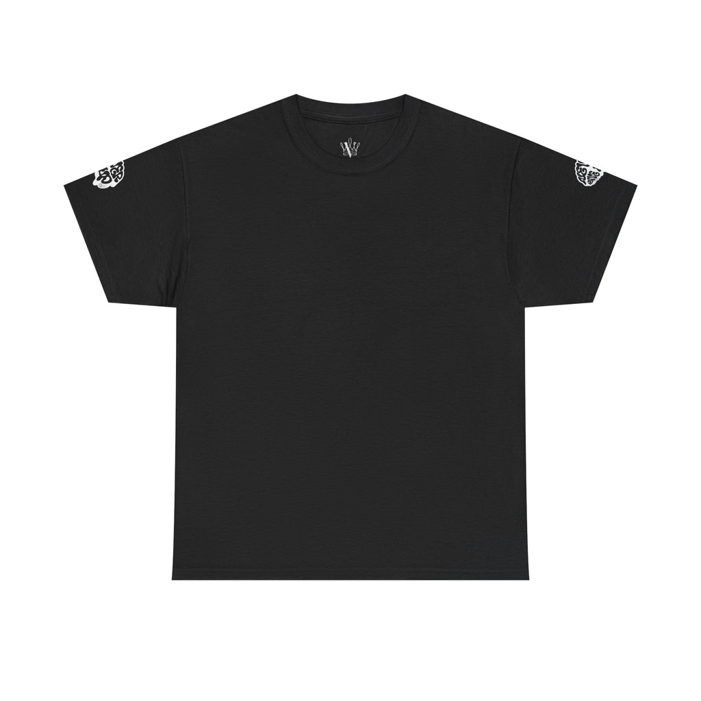 Never Mind Graphic Tee — Neon Graffiti Back Print