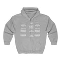 Inspirational Zip Hoodie — "Embrace, Choose" Motivational Full-Zip Sweatshirt